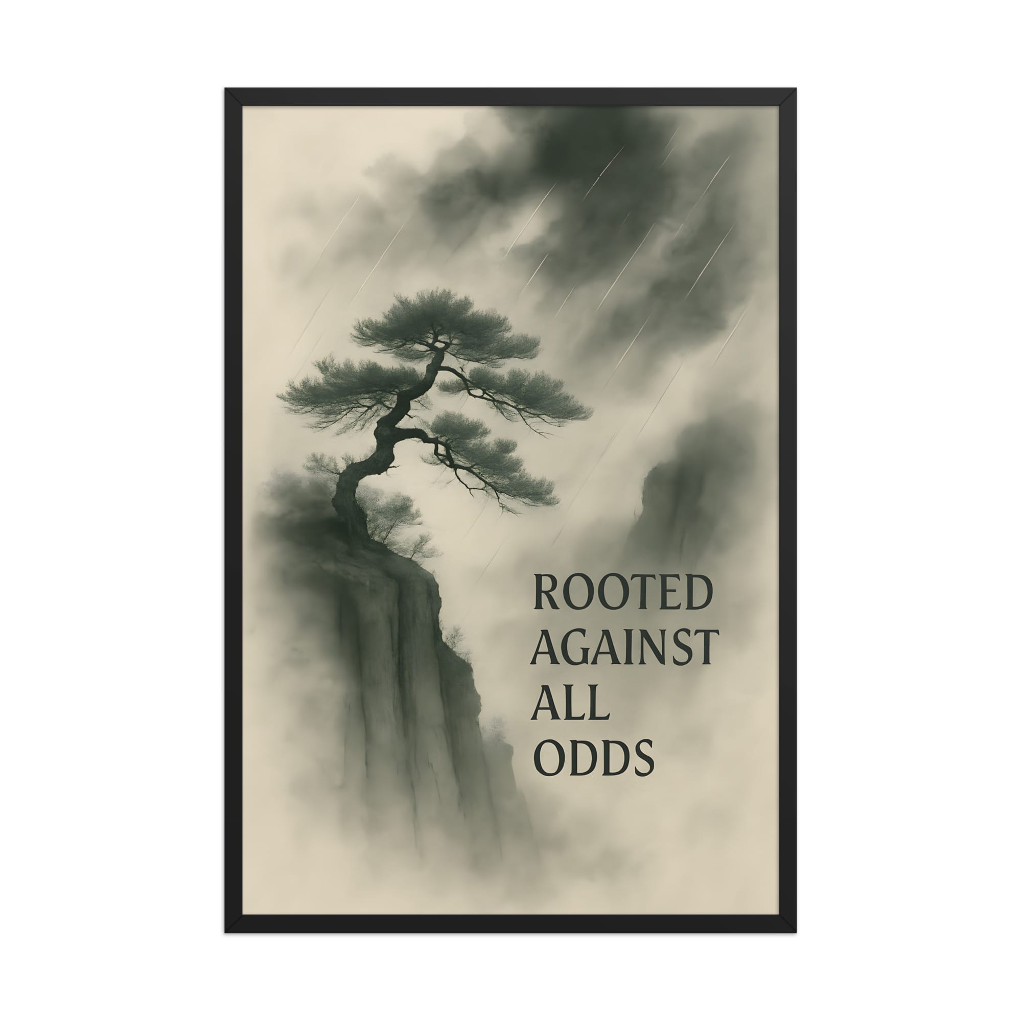 Framed poster
