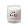 Glass jar soy wax candle