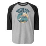 3/4 sleeve raglan shirt