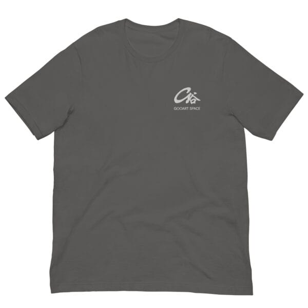 Gooart Space embroidered logo t-shirt Bella Canvas 3001 unisex staple tee Left Chest embroidery unisex t-shirt