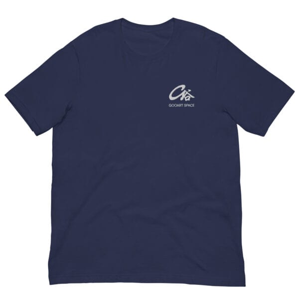 Gooart Space embroidered logo t-shirt Bella Canvas 3001 unisex staple tee Left Chest embroidery unisex t-shirt