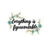 “Everything is Figureoutable.” Cursive Inspiration Stickers