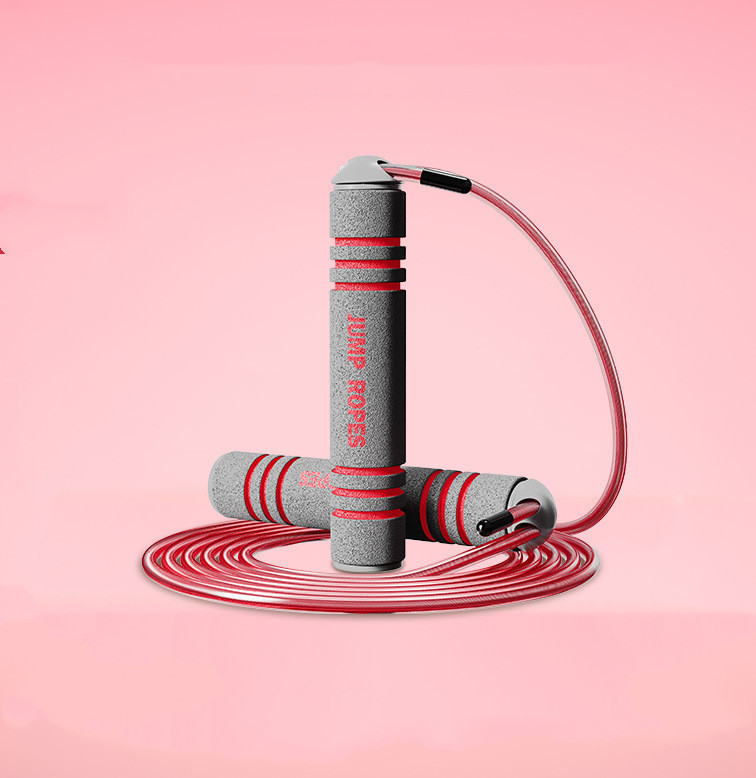 Adjustable fitness skipping rope for home cardio and fat loss