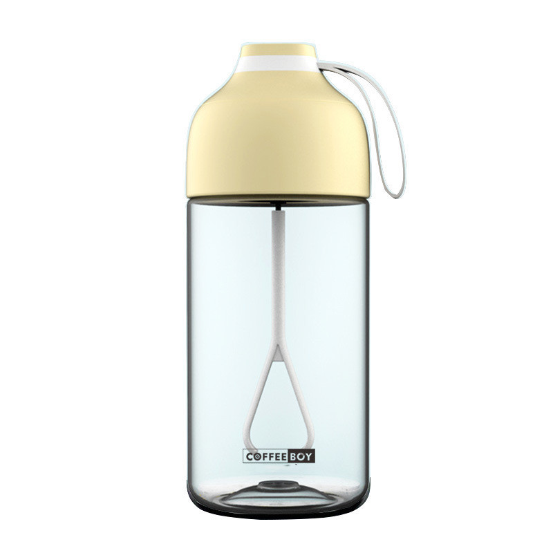 Pink automatic self-stirring protein shaker bottle for smooth shakes
