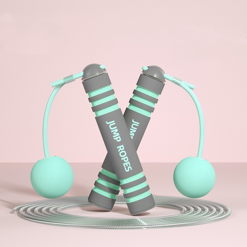 Style B cordless dual mode fitness skipping rope with weighted balls