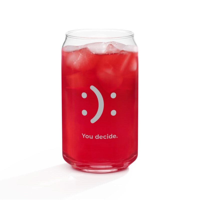 Trendy Can-Shaped Glass 16oz - Perfect for Sodas, Iced Coffees, and Cocktails - Image 23