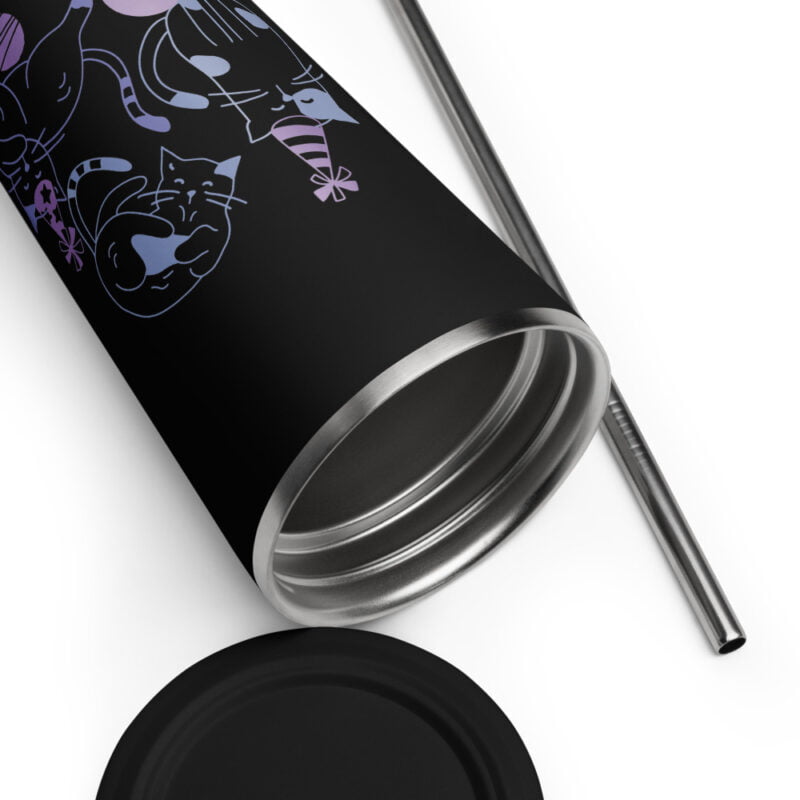 insulated tumbler with a straw black 20 oz product details 2 66c7ed28017c1