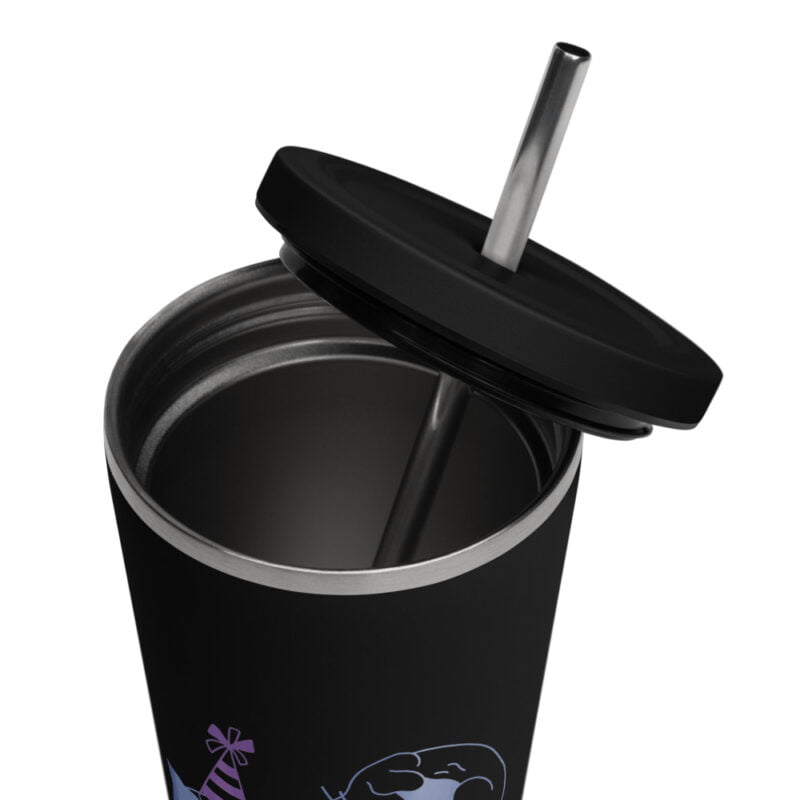 insulated tumbler with a straw black 20 oz product details 66c7ed2801895