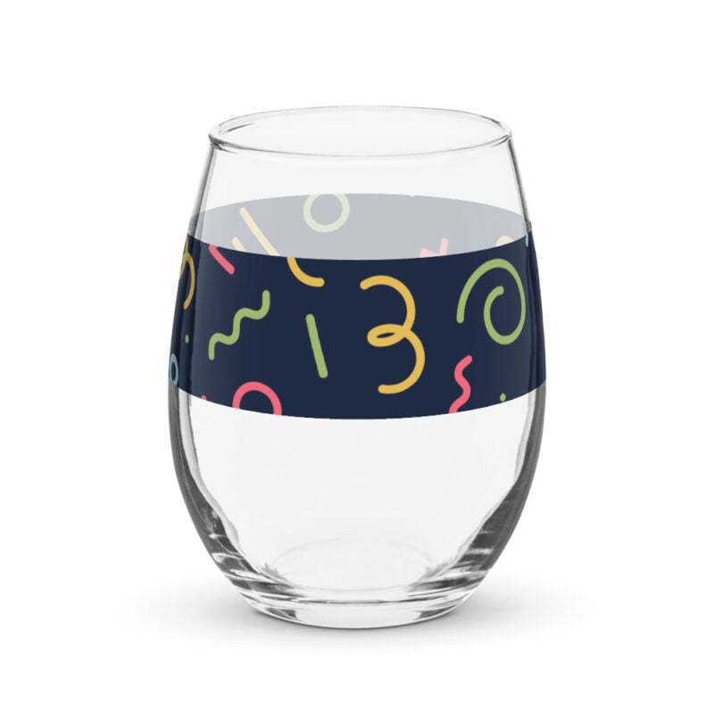 Elegant Stemless Wine Glass 15oz - Perfect for Celebrations