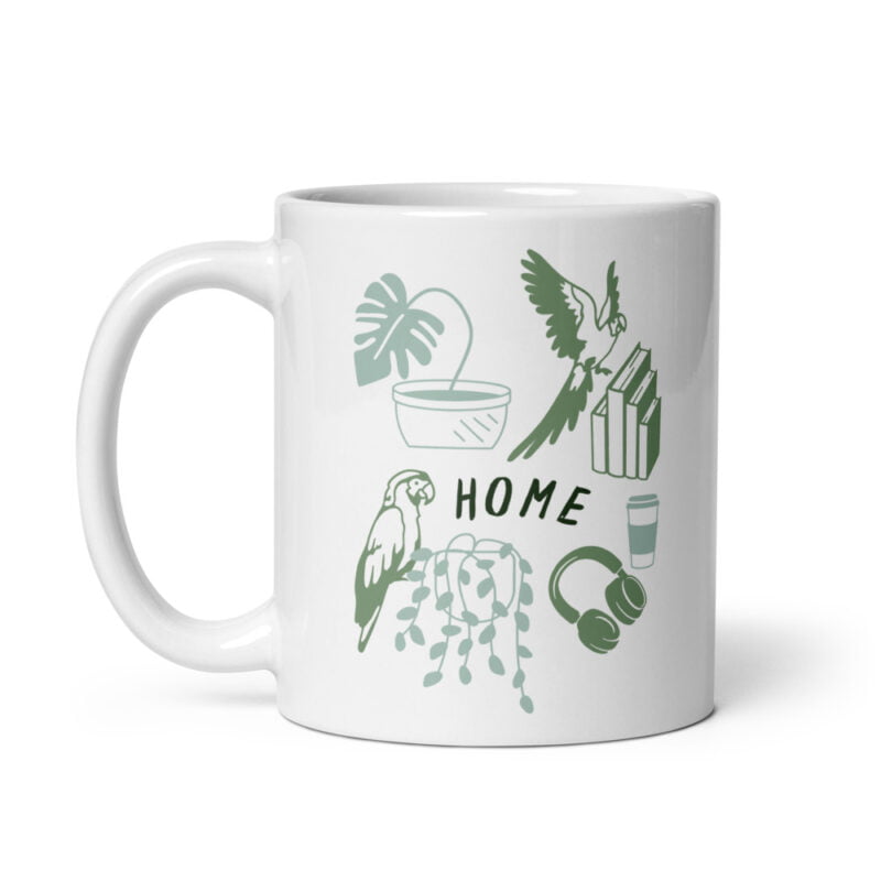 Durable White Glossy Mug 11oz - Microwave & Dishwasher Safe