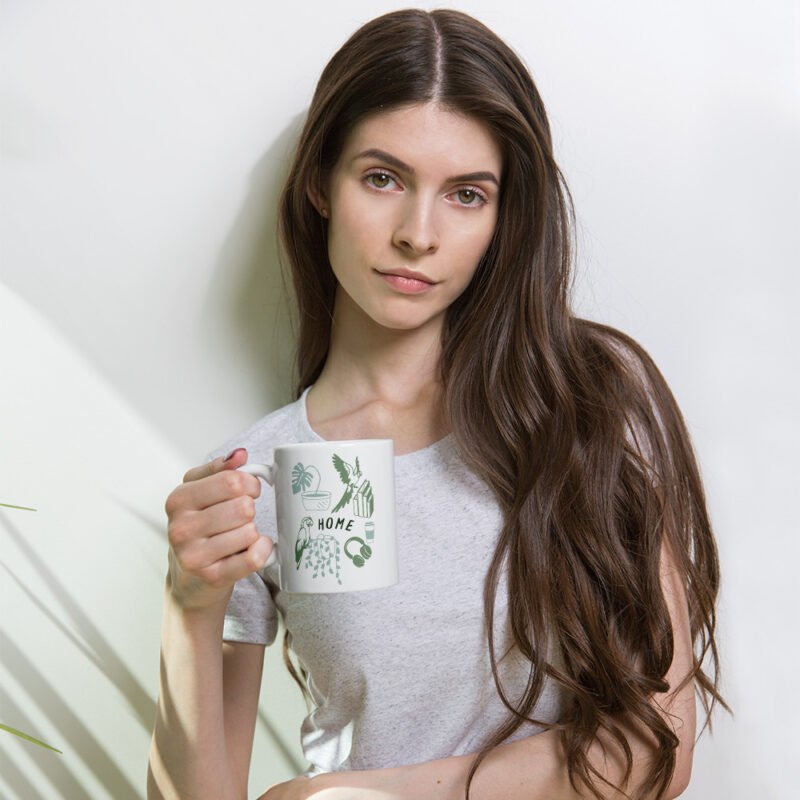 white glossy mug white 11 oz woman 66bb362a432c3