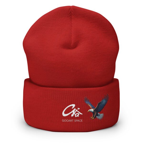 Majestic Eagle Cuffed Beanie - Image 6
