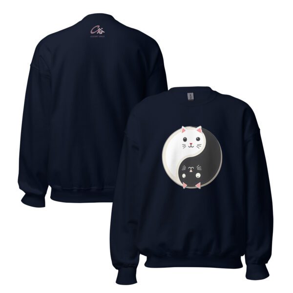 Cat Harmony Unisex Sweatshirt - Image 2