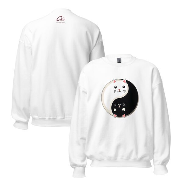 Cat Harmony Unisex Sweatshirt - Image 3