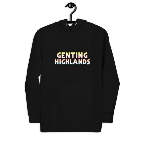 "GENTING HIGHLANDS" Neon Dots Unisex Hoodie - Image 2