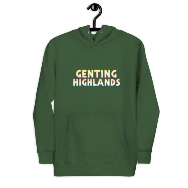 "GENTING HIGHLANDS" Neon Dots Unisex Hoodie - Image 8