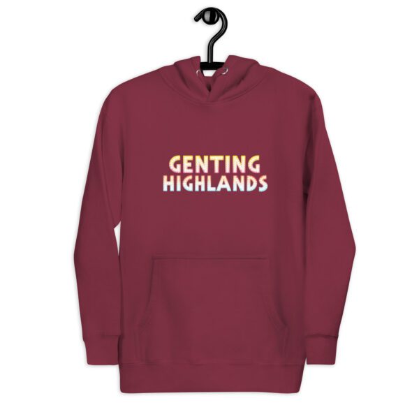 "GENTING HIGHLANDS" Neon Dots Unisex Hoodie - Image 4