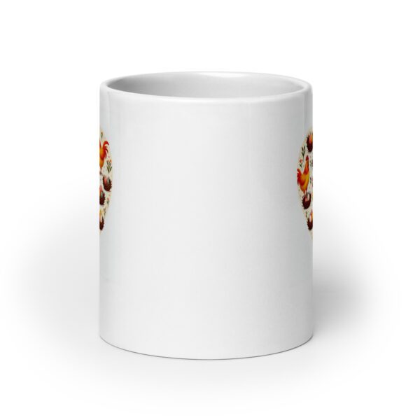 Chicken Love White Glossy Mug - Image 9
