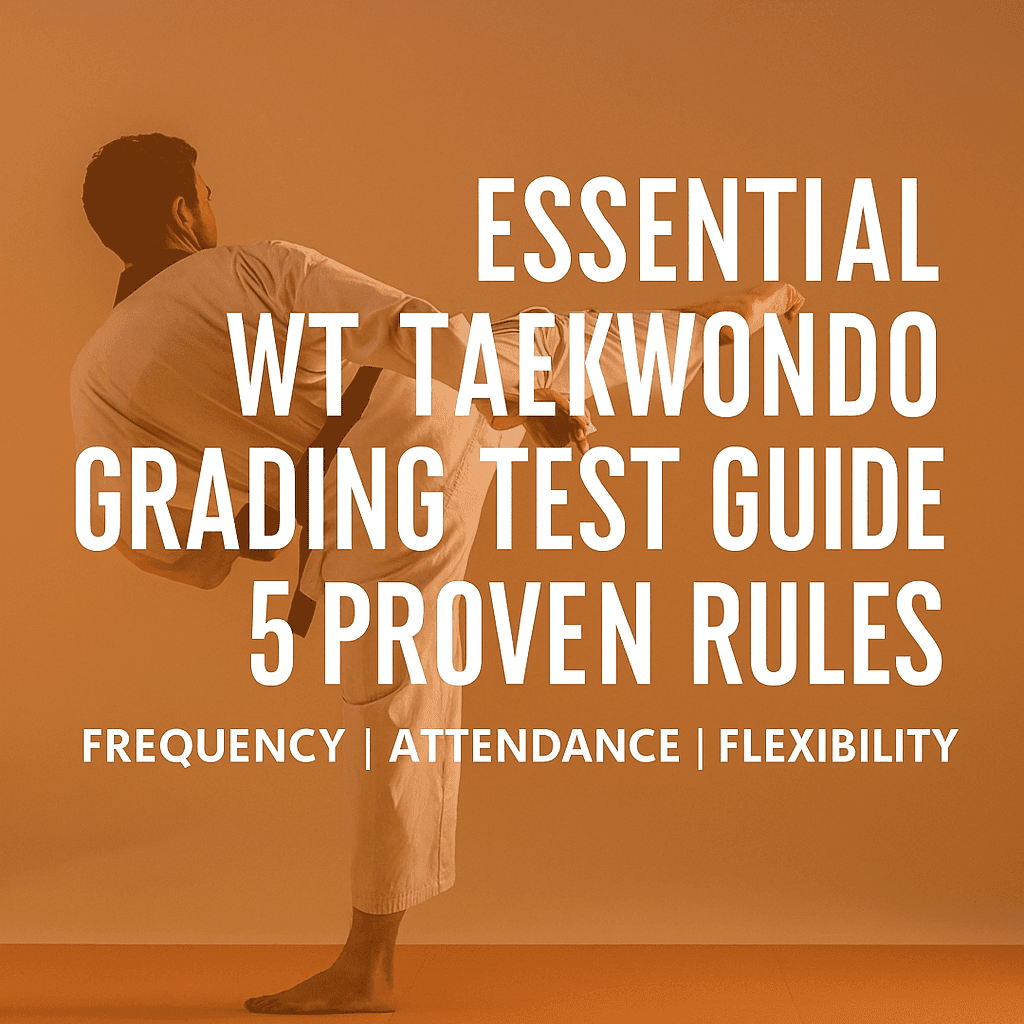 WT Taekwondo Grading Test Guide: Frequency, Attendance & Flexibility