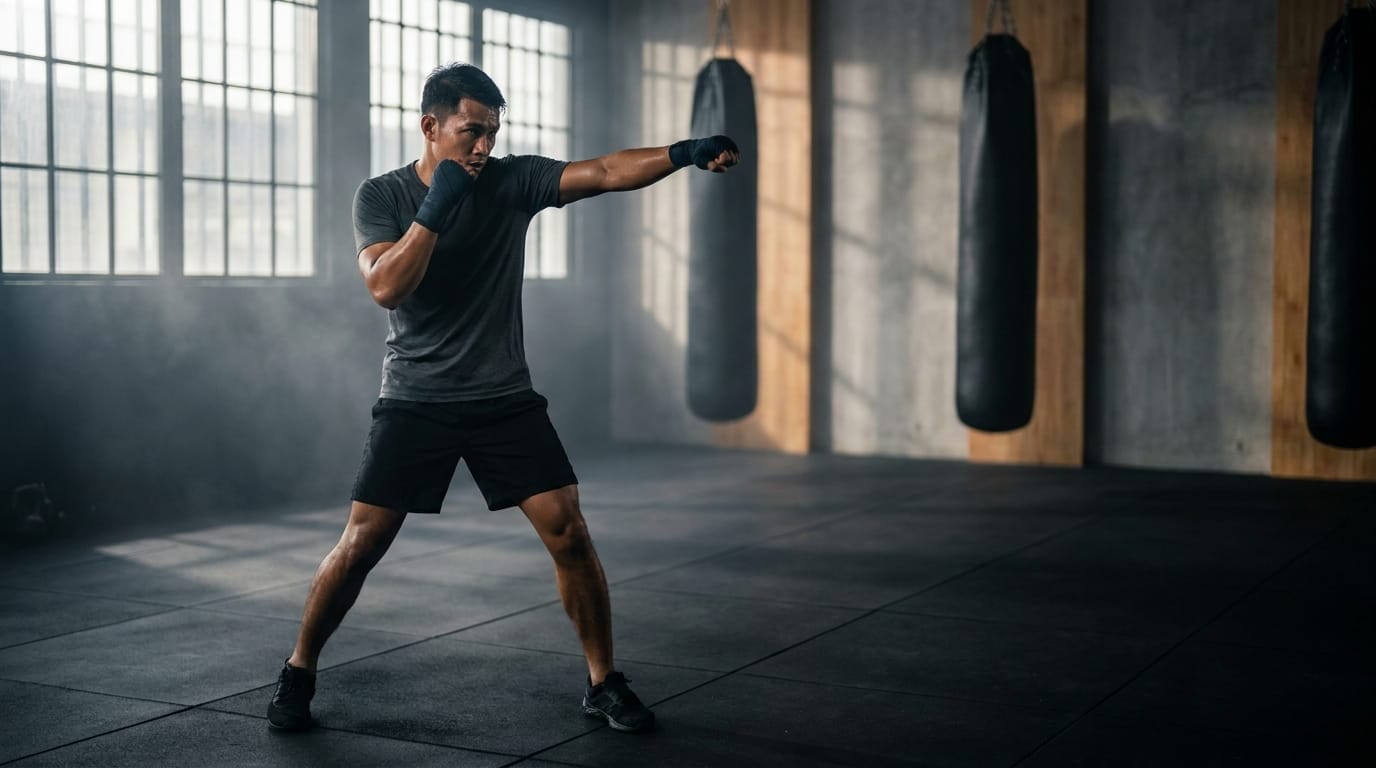 Latihan bayangan tinju: posisi dan latihan pertahanan