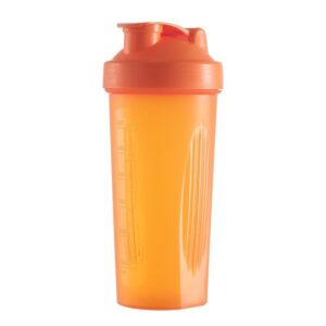 600ml protein shaker bottle with measuring marks for fitness workouts