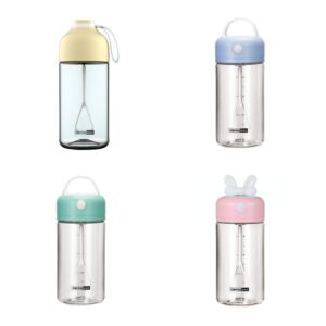 Botol shaker protein elektrik 380ml pelbagai warna dipamerkan dalam putih, merah jambu, pudina dan kuning