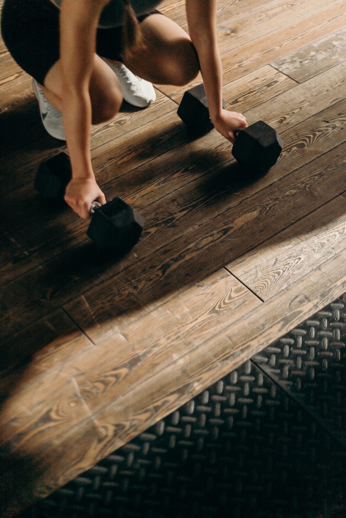 home workout dumbbell session