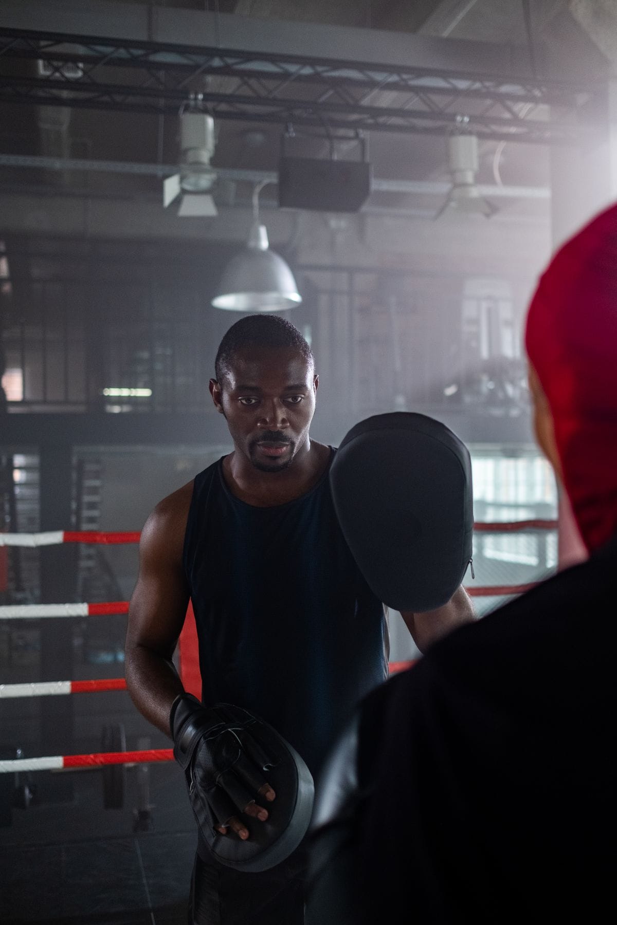 one-on-one pad work with a personal trainer